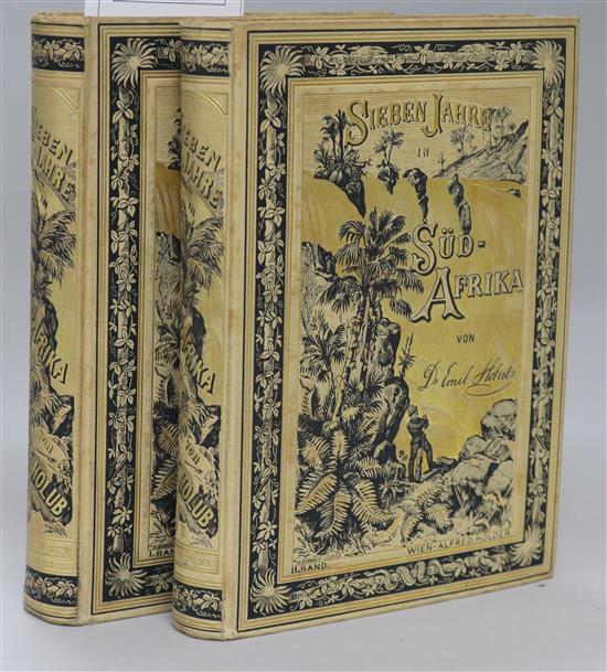 Holub, Emil - Sieben Jahre in Sud-Afrika, 2 vols, 8vo, original pictorial cloth gilt, Vienna 1881